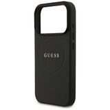 Guess Grained Ring MagSafe case for iPhone 17 Pro - black