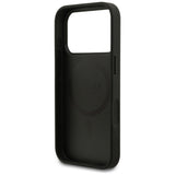 Guess Grained Ring MagSafe case for iPhone 17 Pro - black