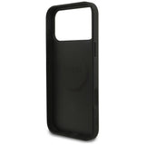 Guess Grained Ring MagSafe case for iPhone 17 Pro Max - black