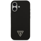 Guess Silicone Triangle Logo MagSafe Case for iPhone 17 - Black