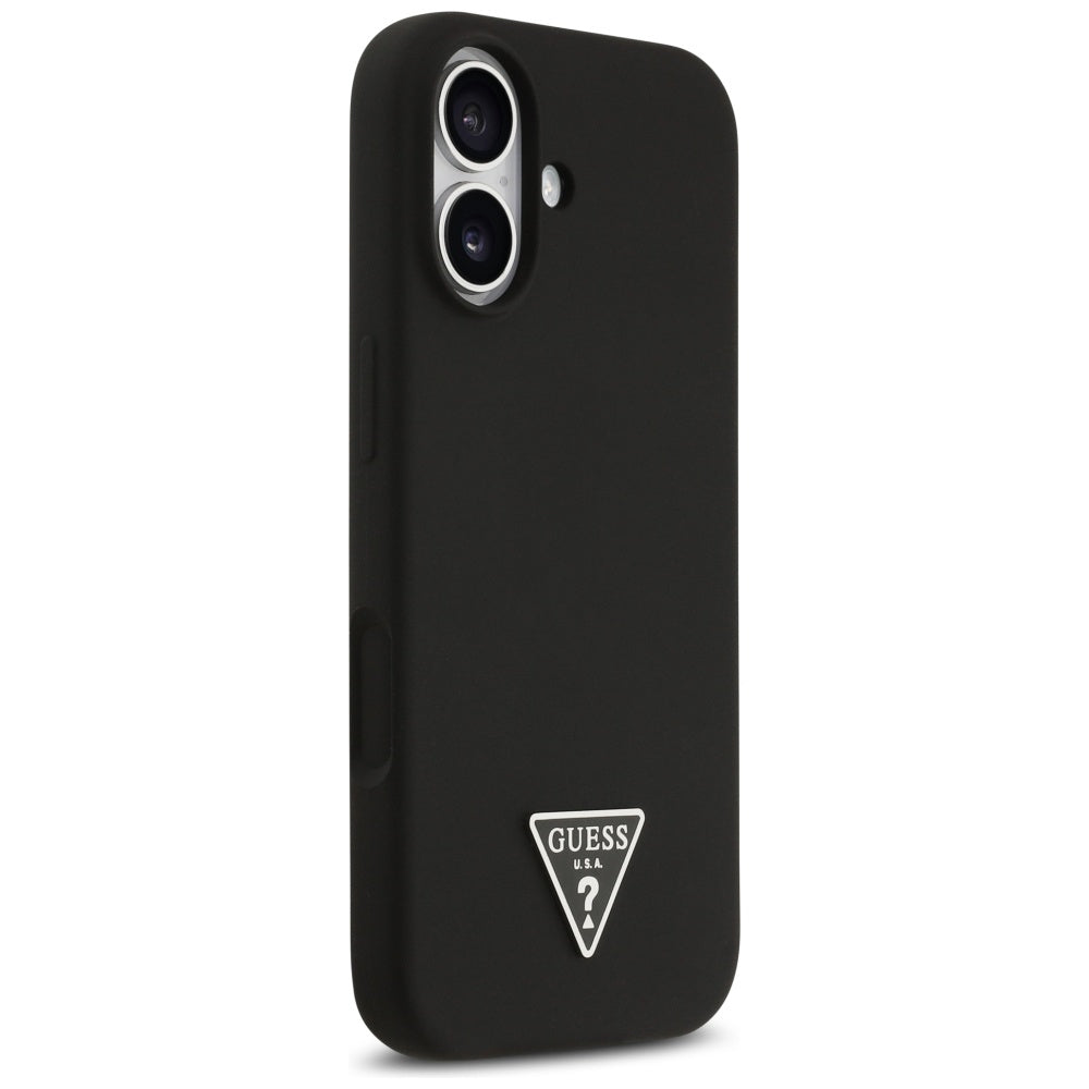 Guess Silicone Triangle Logo MagSafe Case for iPhone 17 - Black