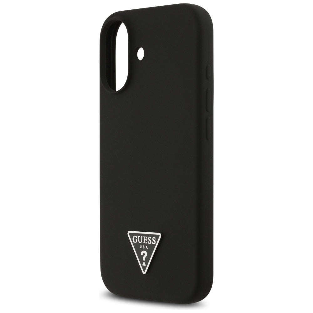 Guess Silicone Triangle Logo MagSafe Case for iPhone 17 - Black