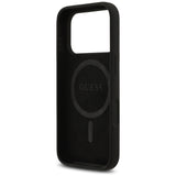 Guess Silicone Triangle Logo MagSafe Case for iPhone 17 Pro Max - Black