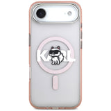 Karl Lagerfeld IML Choupette Sketch Logo MagSafe Case til iPhone 17 Air - Pink