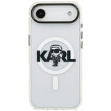Karl Lagerfeld IML Karl Sketch Logo MagSafe Case til iPhone 17 Air - Transparent
