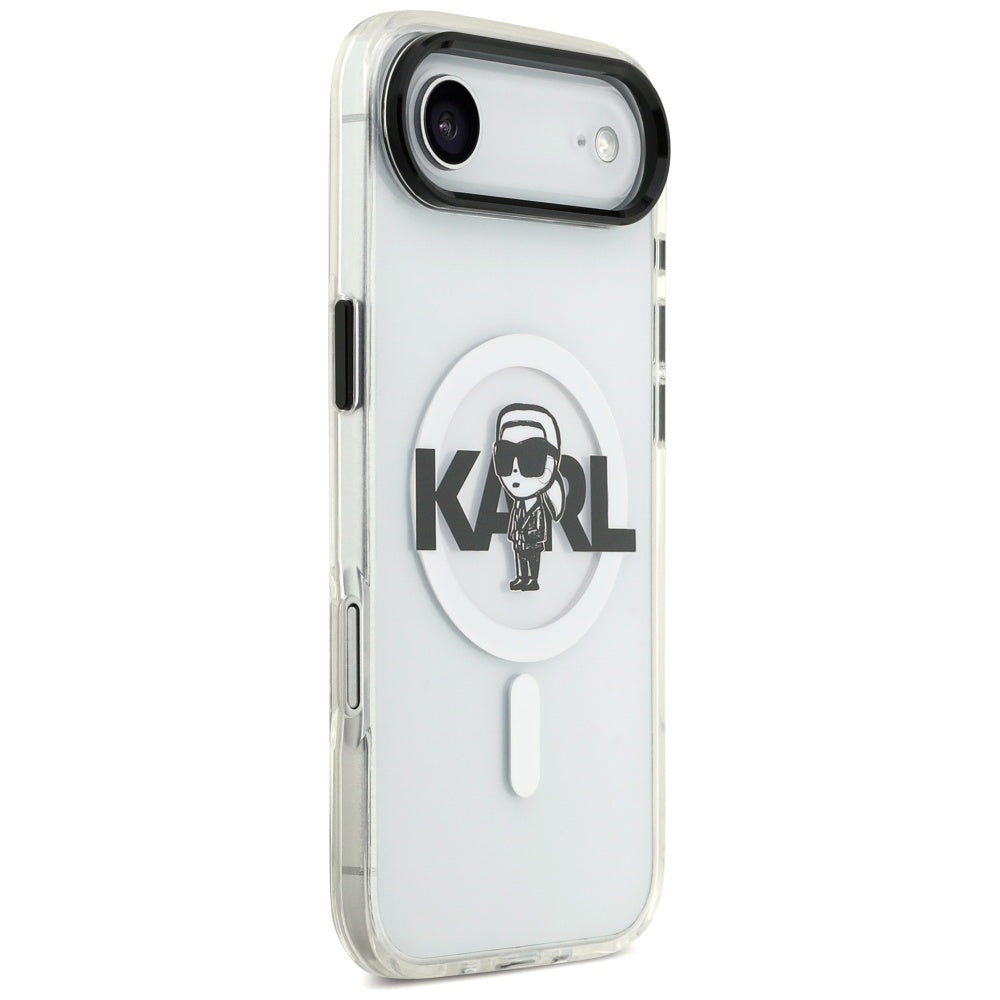 Karl Lagerfeld IML Karl Sketch Logo MagSafe Case til iPhone 17 Air - Transparent