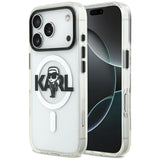 Karl Lagerfeld IML Karl Sketch Logo MagSafe Case til iPhone 17 Pro - Gennemsigtig
