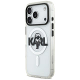 Karl Lagerfeld IML Karl Sketch Logo MagSafe Case til iPhone 17 Pro - Gennemsigtig