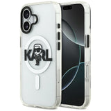 Karl Lagerfeld IML Karl Sketch Logo MagSafe Case til iPhone 17 - Gennemsigtig