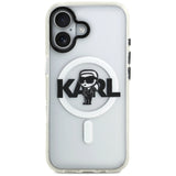 Karl Lagerfeld IML Karl Sketch Logo MagSafe Case til iPhone 17 - Gennemsigtig