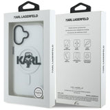 Karl Lagerfeld IML Karl Sketch Logo MagSafe Case til iPhone 17 - Gennemsigtig