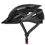 Wozinsky MTB Bike Helmet with Removable Visor and Rear USB Light M - Black