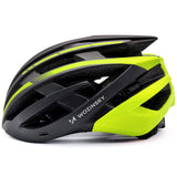 Wozinsky MTB Bike Helmet with Removable Visor and Rear USB Light M - Black and Yellow