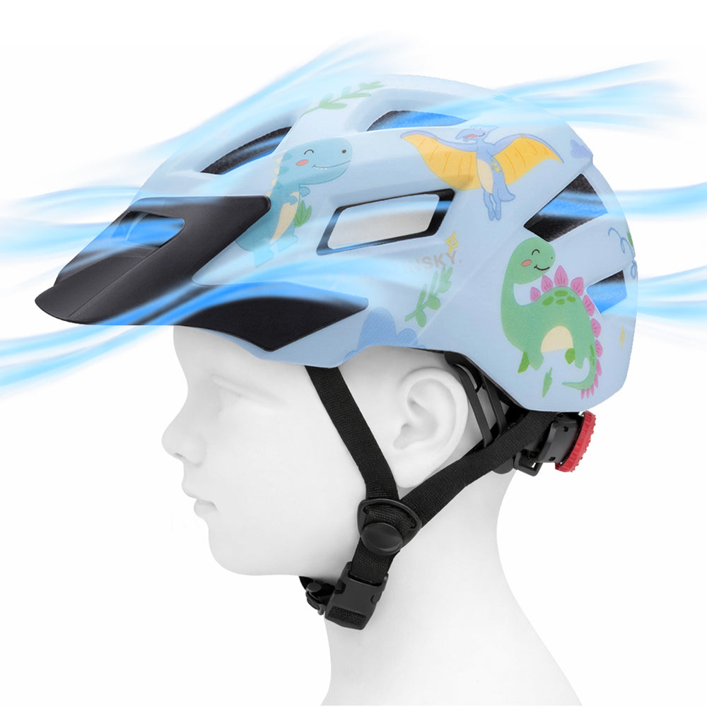 Wozinsky Children's MTB Bike Helmet with Detachable Visor XS - Light Blue