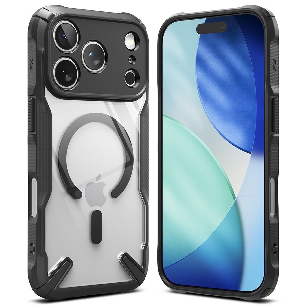 Ringke Fusion X Magnetisk MagSafe Case til iPhone 17 Pro Max - sort