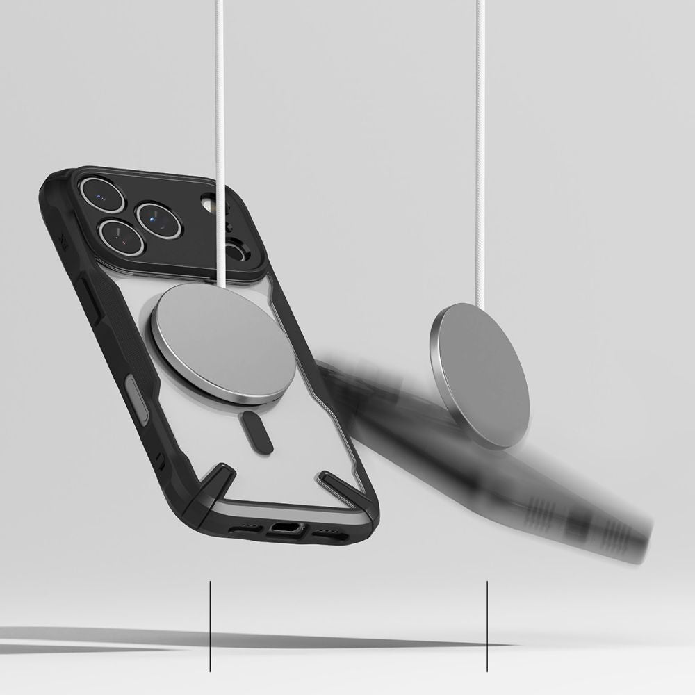 Ringke Fusion X Magnetisk MagSafe Case til iPhone 17 Pro Max - sort