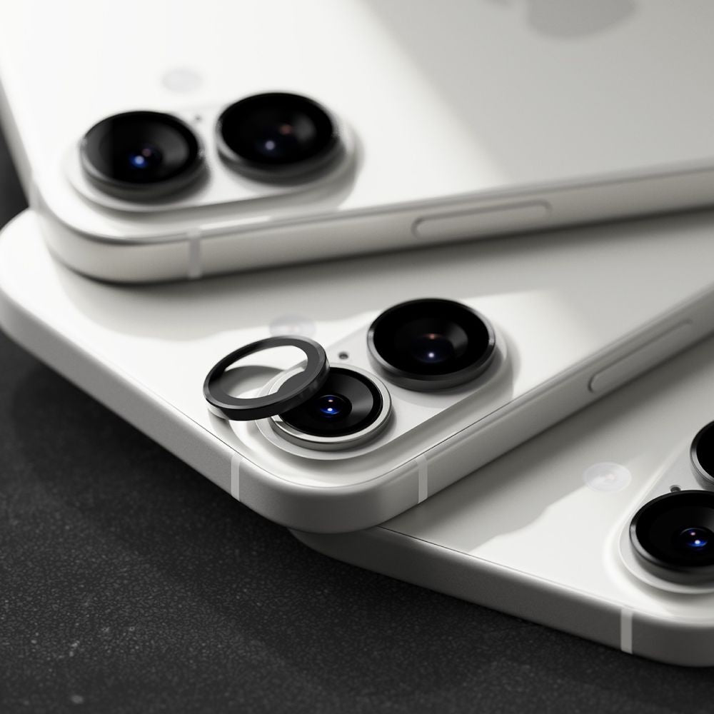 Ringke Camera Frame Protector 2-pakke til iPhone 17 - sort