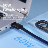 Tech-Protect Ultraboost DNA-kabel med nøglering USB-C PD 60W / 3A - Grå