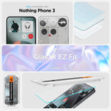 Spigen Glas.TR EZ Fit Hærdet glas 2-pakke til ingenting Telefon 3 - Transparent