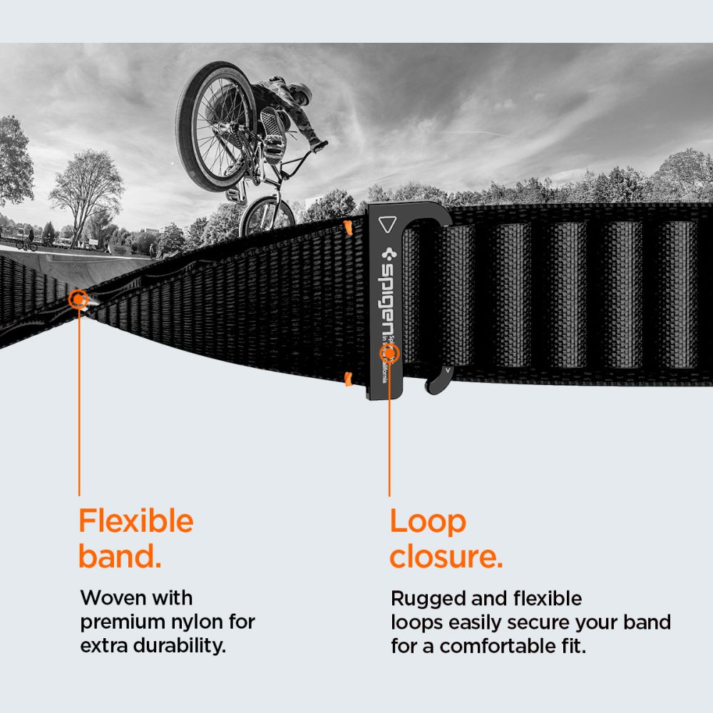 Strap Spigen WBF1 Strap for Apple Watch 44 / 45 / 46 / 49 mm - Black