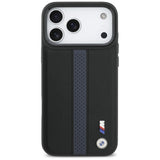 BMW M Perforeret Stripe Logo MagSafe Case til iPhone 17 Pro Max - Blå