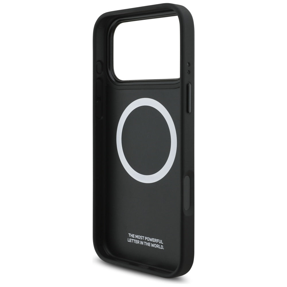 BMW M Perforeret Stripe Logo MagSafe Case til iPhone 17 Pro Max - Blå
