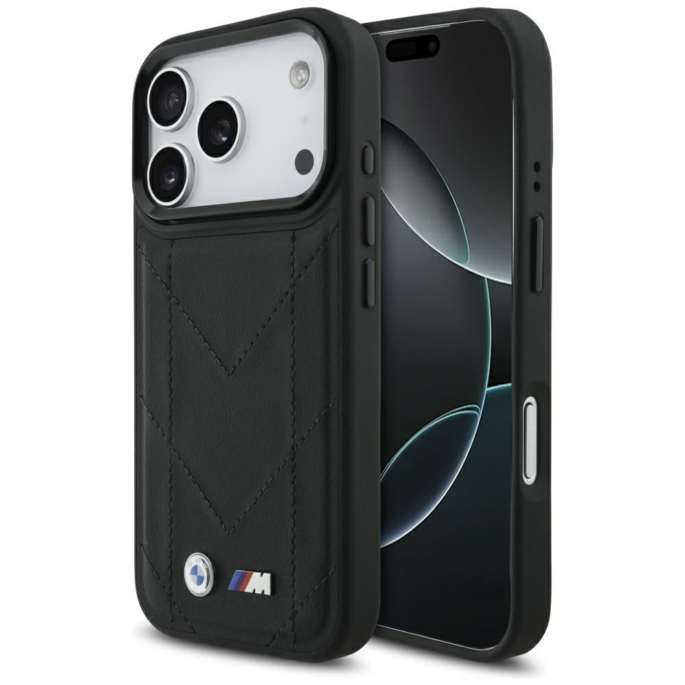 BMW M Quilted Logo MagSafe Case til iPhone 17 Pro - sort