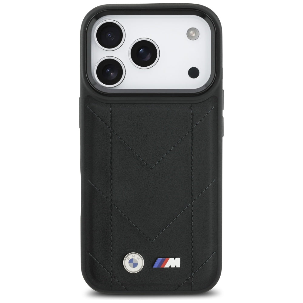 BMW M Quilted Logo MagSafe Case til iPhone 17 Pro - sort