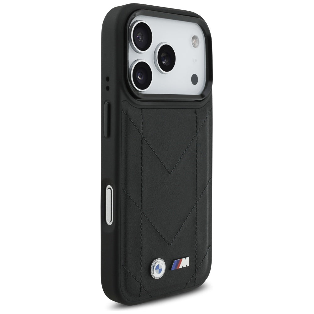 BMW M Quilted Logo MagSafe Case til iPhone 17 Pro - sort