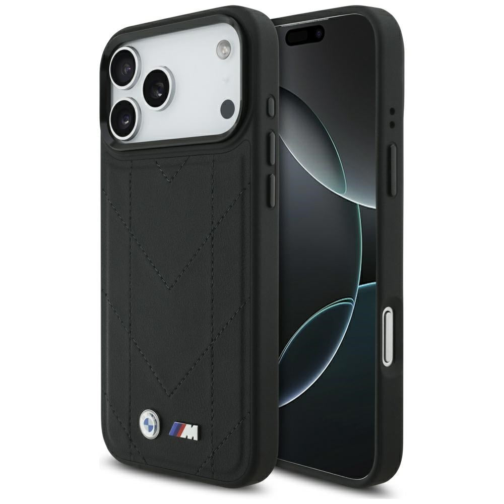 BMW M Quilted Logo MagSafe Case til iPhone 17 Pro Max - sort