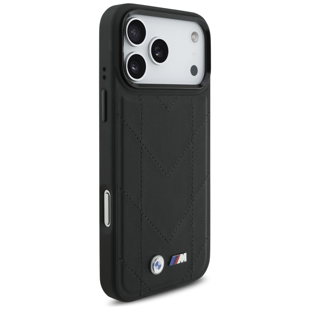 BMW M Quilted Logo MagSafe Case til iPhone 17 Pro Max - sort