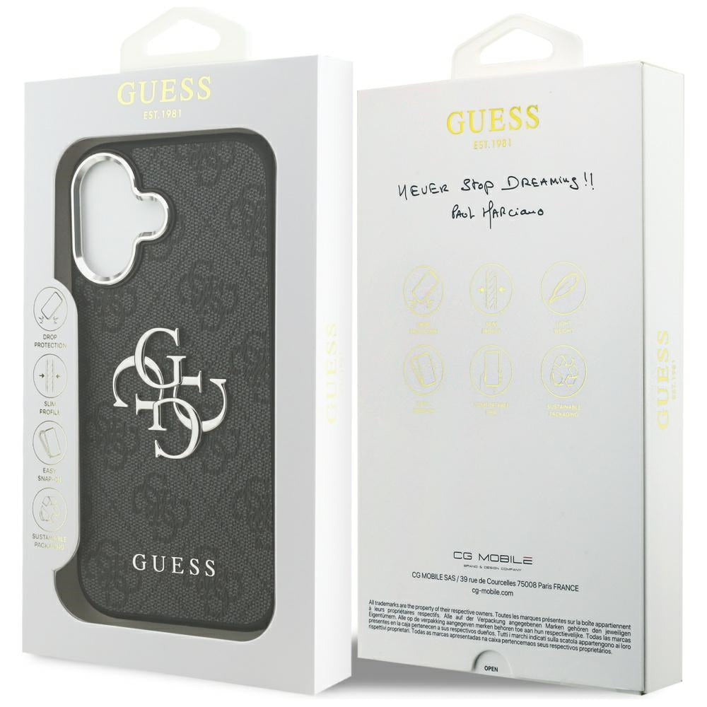 Guess 4G Big 4G Classic Logo Case for iPhone 17 - Black