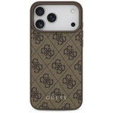 Guess 4G Classic Case for iPhone 17 Pro Max - Brown