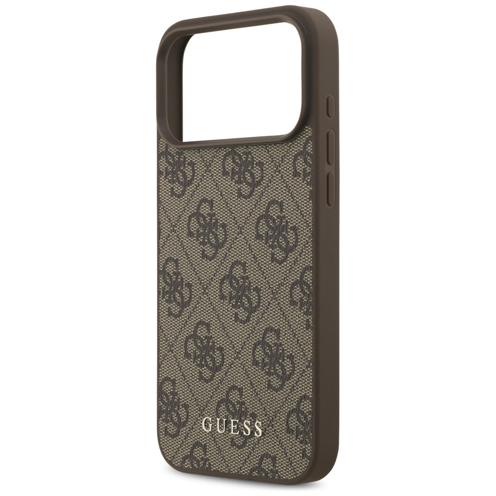 Guess 4G Classic Case for iPhone 17 Pro Max - Brown