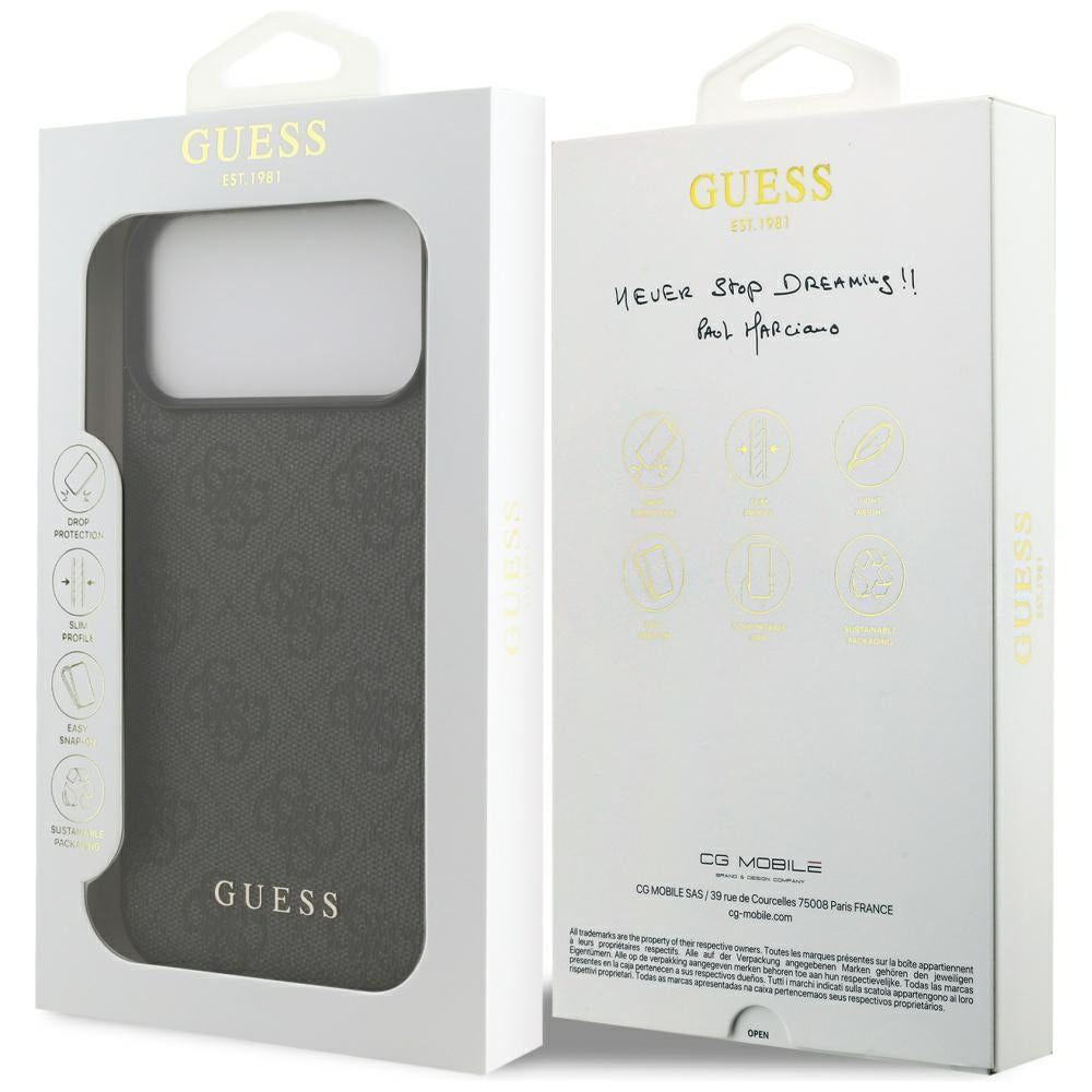 Guess 4G Classic Case til iPhone 17 Pro Max - sort