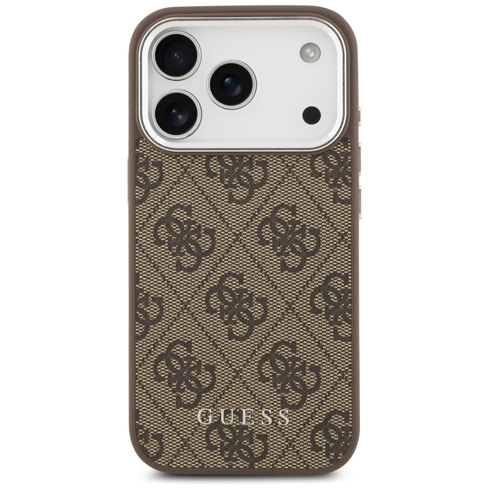 Guess 4G Classic Logo MagSafe case for iPhone 17 Pro - brown