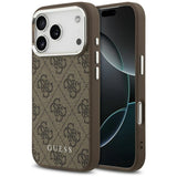 Guess 4G Classic Logo MagSafe Case for iPhone 17 Pro Max - Brown