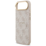 Guess 4G PU Classic Logo MagSafe Case for iPhone 17 Air - Pink