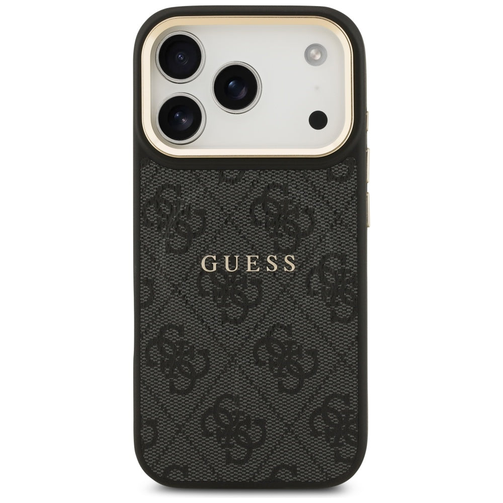 Guess 4G PU Classic Logo MagSafe-hylster til iPhone 17 Pro - sort