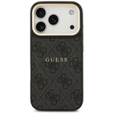 Guess 4G PU Classic Logo MagSafe-hylster til iPhone 17 Pro - sort