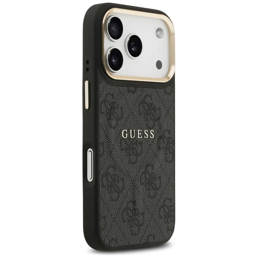 Guess 4G PU Classic Logo MagSafe-hylster til iPhone 17 Pro - sort