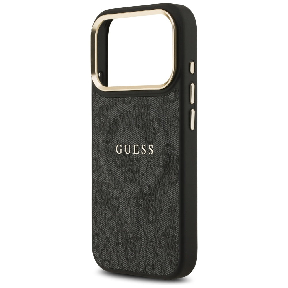 Guess 4G PU Classic Logo MagSafe-hylster til iPhone 17 Pro - sort