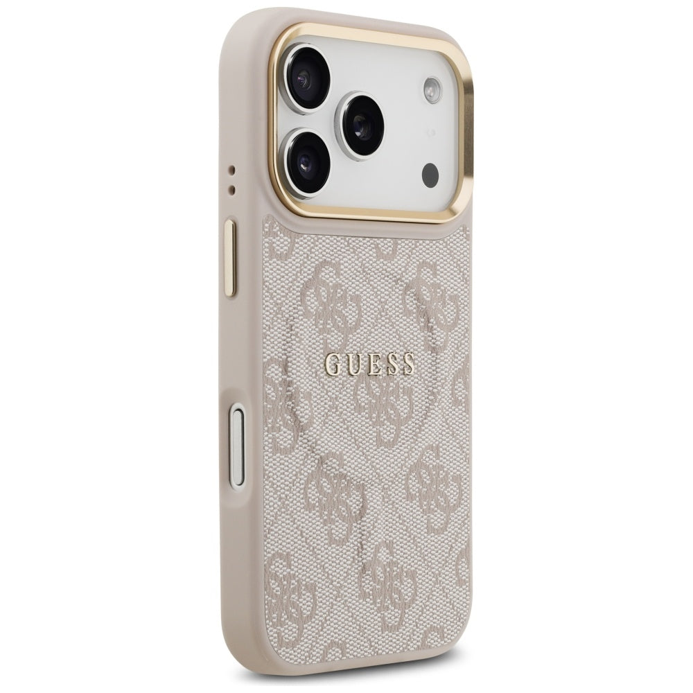 Guess 4G PU Classic Logo MagSafe Case for iPhone 17 Pro - Pink