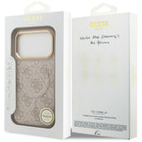 Guess 4G PU Classic Logo MagSafe Case for iPhone 17 Pro - Pink