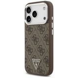 Guess 4G Triangle Logo MagSafe case for iPhone 17 Pro - brown