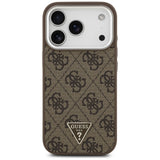 Guess 4G Triangle Logo MagSafe case for iPhone 17 Pro - brown