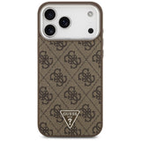 Guess 4G Triangle Logo MagSafe case for iPhone 17 Pro Max - brown