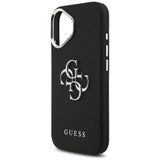 Guess Grained Big 4G Classic Logo case for iPhone 17 - black