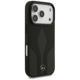 Mercedes læder The Move MagSafe Case til iPhone 17 Pro - sort