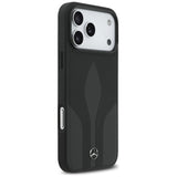 Mercedes læder The Move MagSafe Case til iPhone 17 Pro Max - sort